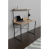 Scrivania Stile Industrial 90x45x110 Con Ripiano Superiore Adam Rovere