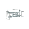Mobile Porta TV Industrial 120x35x60 Con Vani A Giorno Cult Bianco