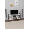Mobile Porta TV Industrial 120x35x60 Con Vani A Giorno Cult Bianco