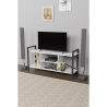 Mobile Porta TV Industrial 120x35x60 Con Vani A Giorno Cult Bianco