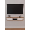 Mobile TV Sospeso 120 cm 2 Ante E Vano A Giorno Omega Rovere E Bianco
