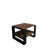 Tavolino Basso Da Salotto Moderno 63x54x45 Axel Rovere E Antracite