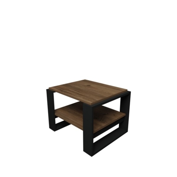 Tavolino Basso Da Salotto Moderno 63x54x45 Axel Rovere E Antracite