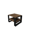 Tavolino Basso Da Salotto Moderno 63x54x45 Axel Rovere E Antracite