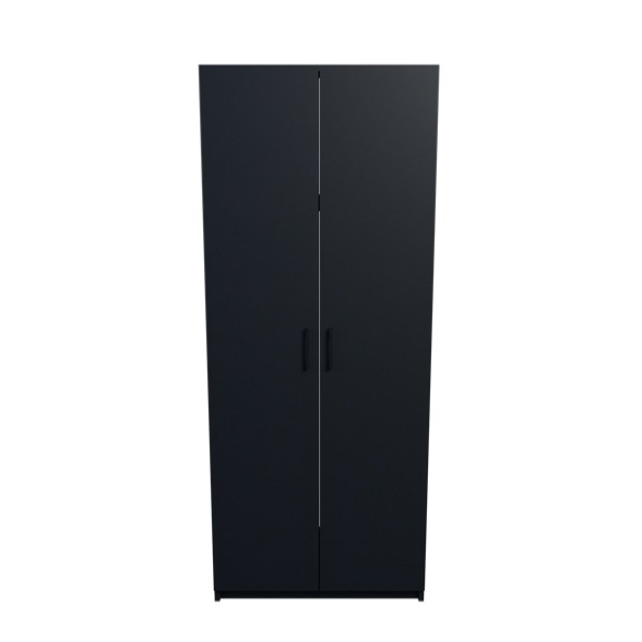 Armadio Guardaroba 74x45x182 Con Barra Appendiabiti Brando Antracite