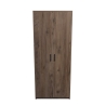 Armadio Guardaroba 74x45x182 Con Barra Appendiabiti Brando Rovere