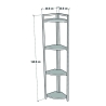 Libreria Angolare 4 Ripiani 30x30x160 Stile Industrial Uma Rovere
