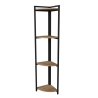 Libreria Angolare 4 Ripiani 30x30x160 Stile Industrial Uma Rovere
