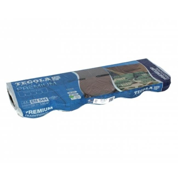 Tegola bituminosa Tegola canadese Premium Traditional 3,05 mq 2111030001073 verde sfumato