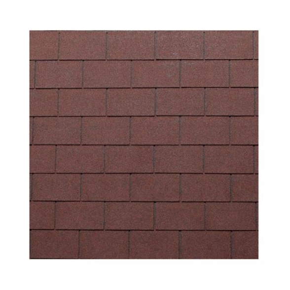 Tegola bituminosa Tegola canadese Premium Rectangular 3,05 mq 2101030001003 rosso spagna