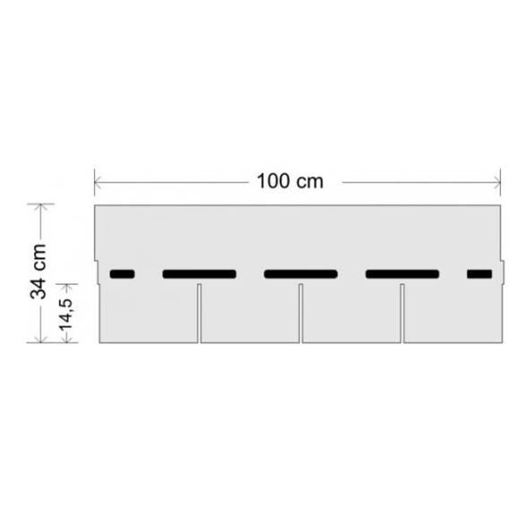 Tegola bituminosa Tegola canadese Premium Rectangular 3,05 mq 2101030001020  marron sfumato