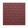Tegola bituminosa Tegola canadese Premium Rectangular 3,05 mq 2101030001001  rosso unito