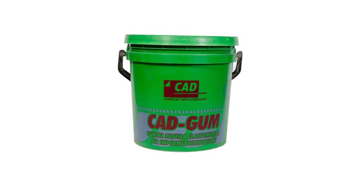 Cad Gum 5 kg verde Guaina liquida per impermeabilizzazioni
