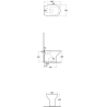 WC filo muro scarico a terra Orient RAK Ceramics ORWC00002