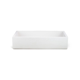 Lavello Da Giardino Acquaio In Cemento Moderno 70x35x16 Madrid XL Bianco