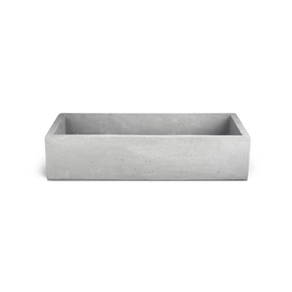 Lavello Da Giardino Acquaio In Cemento Moderno 70x35x16 Madrid XL Grigio