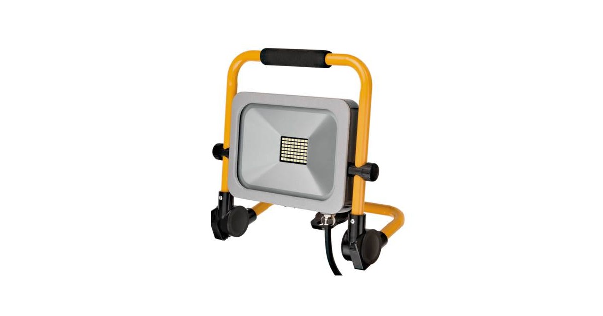 Faro LED Slim Portatile Da Cantiere Orientabile 30 W IP54 Brennenstuhl Classe A