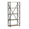 Libreria Industrial 5 Ripiani 64x30x150 Frida Rovere Chiaro