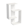 Libreria Sospesa 4 Mensole 60x20x90 Design Moderno Alain Bianca