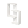 Libreria Sospesa 4 Mensole 60x20x90 Design Moderno Alain Bianca