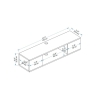 Mobile TV Sospeso 120x30x25 Con Vano Decoder Alisa Rovere E Antracite