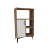 Mobile Da Cucina Multifunzione Dispensa 60x35x109 Kion Rovere E Bianco