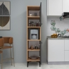 Colonna Multiuso Cucina 2 Ante E Vano Centrale Adel Rovere E Antracite