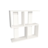 Mensola Sospesa Design Moderno 4 Vani 50x20x45 Pelagius Bianca