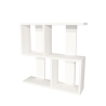 Mensola Sospesa Design Moderno 4 Vani 50x20x45 Pelagius Bianca