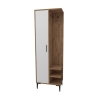 Mobile Ingresso Cappottiera Con Anta Laterale Freia Rovere E Bianco