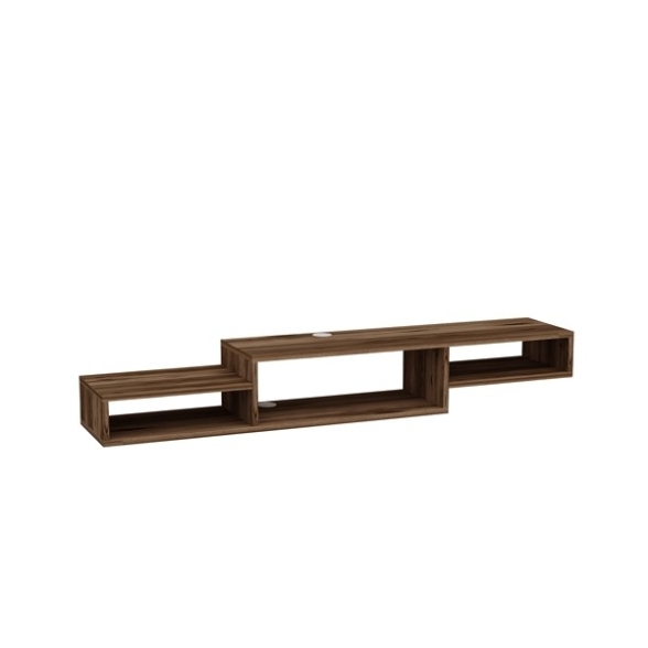 Mobile TV Sospeso 155x30x23 Con Vani A Giorno Lorenza Noce Chiaro