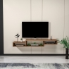 Mobile TV Sospeso 155x30x23 Con Vani A Giorno Lorenza Noce Chiaro