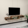 Mobile TV Sospeso 155x30x23 Con Vani A Giorno Lorenza Noce Chiaro