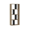 Libreria Moderna 60x25x140 Tuco Rovere Chiaro E Antracite