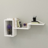 Mensola Sospesa Design Moderno 78x20x33 Berry Bianca