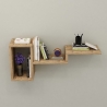 Mensola Sospesa Design Moderno 78x20x33 Berry Rovere
