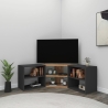 Mobile TV Ad Angolo Con Vani A Giorno Donna Rovere E Antracite