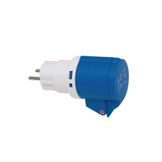 Adattatore CEE 3 poli 16A/220V IP44 con spina e presa Brennenstuhl