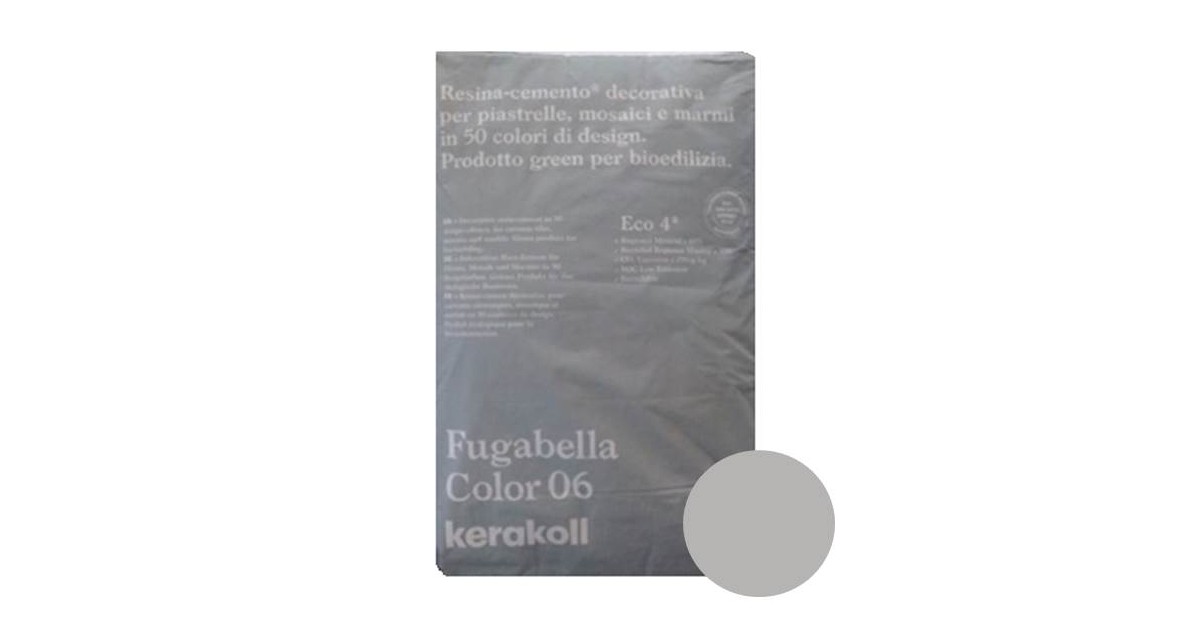 Fugabella Color 06 grigio perla 20 kg 16071 Fugante Kerakoll