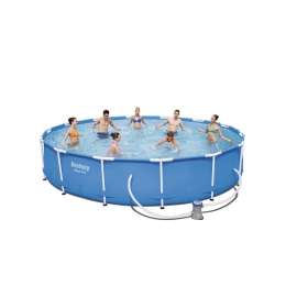 Piscina fuori terra rotonda ø 4,27mx0,84 mt con pompa Bestway