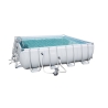 Piscina fuori terra quadrata 4,88x4,88x1,22 mt con pompa Bestway