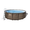 Piscina rattan fuori terra rotonda ø 4,88x1,22 mt con pompa Bestway