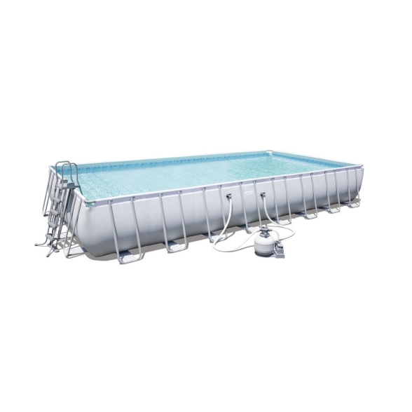 Piscina fuori terra rettangolare 9,56x4,88x1,32 mt con pompa Bestway