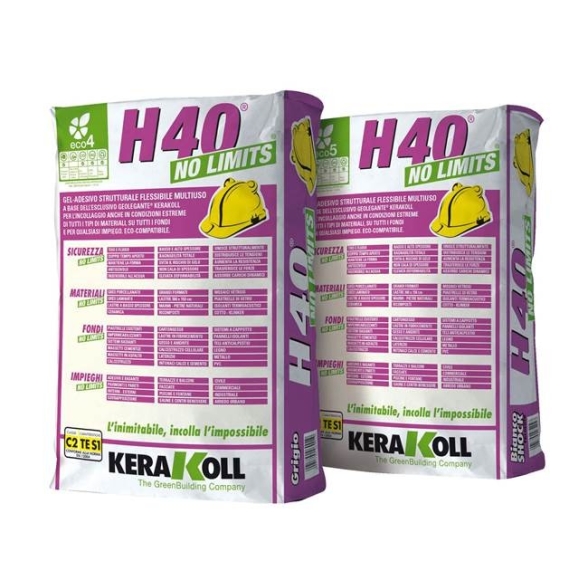 Colla Kerakoll H40 No Limits kg 25 grigio 06901