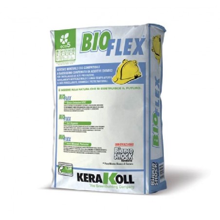 Kerakoll Bioflex 25 kg 07701 bianco Colla in polvere per ceramiche e pietre naturali