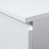 Armadio Guardaroba 2 Ante 2 Cassetti 90x50x180 Artika Bianca