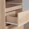 Armadio Guardaroba 2 Ante 2 Cassetti 90x50x180 Artika Rovere Sonoma