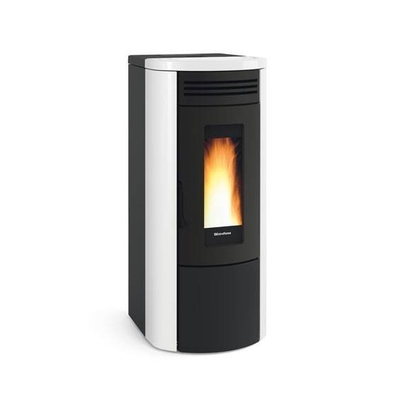 Termostufa a pellet 17 kW La Nordica-Extraflame mod. Costanza Idro bianco