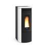 Termostufa a pellet 17 kW La Nordica-Extraflame mod. Costanza Idro bianco