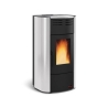 Termostufa a pellet 19 kW La Nordica-Extraflame mod. Raffaella Idro 2.0 argento